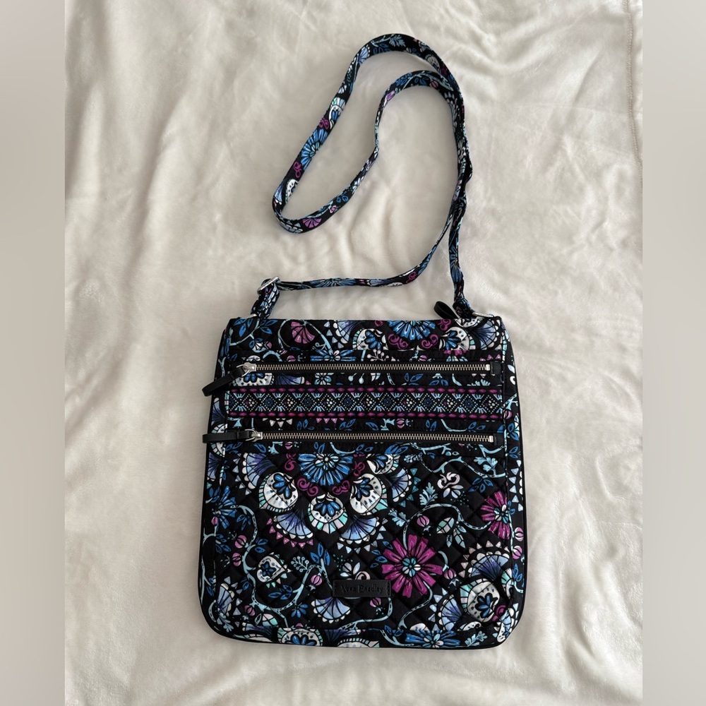 Vera Bradley Triple Zip Hipster Crossbody Bag